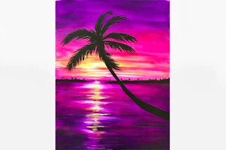 Paint Nite: Sunset in Paradise IV